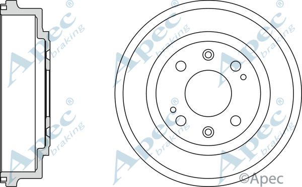 APEC BRAKING stabdžių būgnas DRM9140